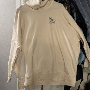 VS Pink color beige turtle neck